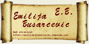 Emilija Busarčević vizit kartica